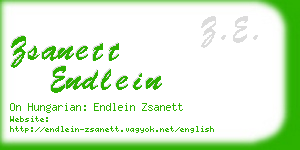 zsanett endlein business card